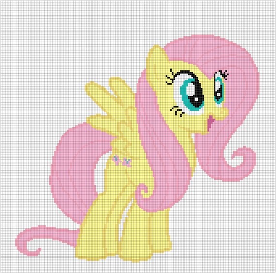 Items similar to My Little Pony Fluttershy Cross-stitch ...