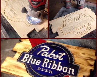 Pabst Blue Ribbon Beer Sign
