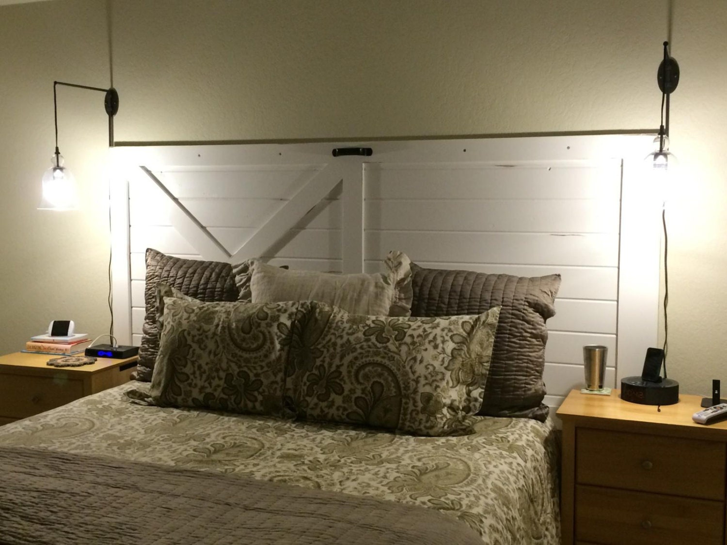 Barn Door Distressed Look Headboard Full/Queen/King/CalKing