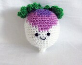 Handmade Crochet Amigurumi Play Food Turnip Gift