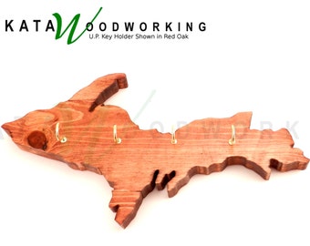 Michian Upper Peninsula Keychain & Key Holder. Handmade!