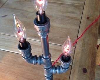 MADE TO ORDER"" Steampunk Industrial Lamp Vintage Candelabra