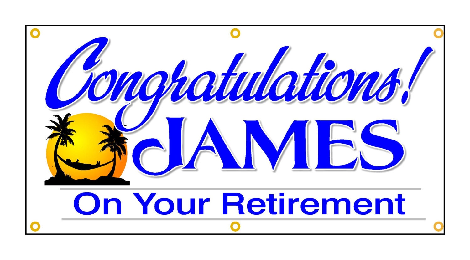 Personalized Retirement Banner Retirement Sign Retirement