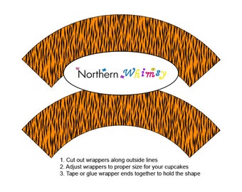 Popular items for tiger cupcake on Etsy
