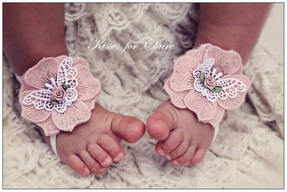 ... props christening shoes baby girls barefoot sandals newborn sandals