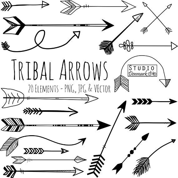 free tribal arrow clipart - photo #10