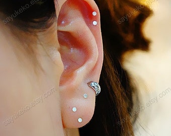 stacked cartilage piercing