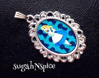 Disney's Alice in Wonderland Necklace Pendant Wonderland Necklace Wonderland Jewelry