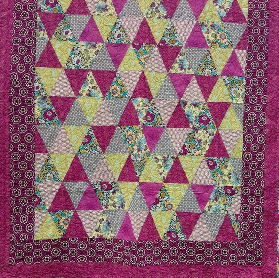 Handmade QuiltUnique Teen Birthday Quilt by stylinquiltdesigns