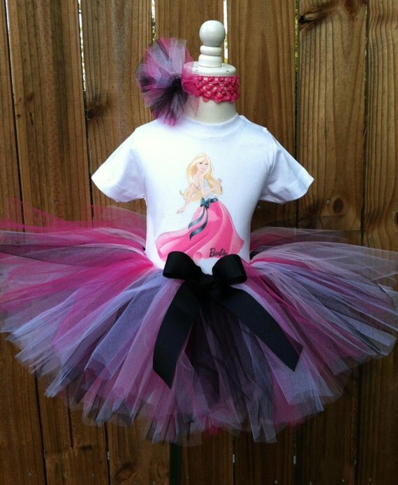 Items similar to Glamour Barbie Birthday Tutu set any size ...