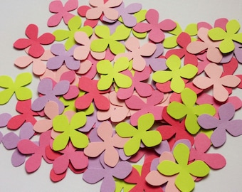 100 Spring Colour Hydrangea Die Cuts Punches Confetti