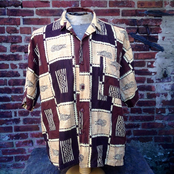 vintage aztec western shirts