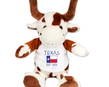 longhorn cow plush