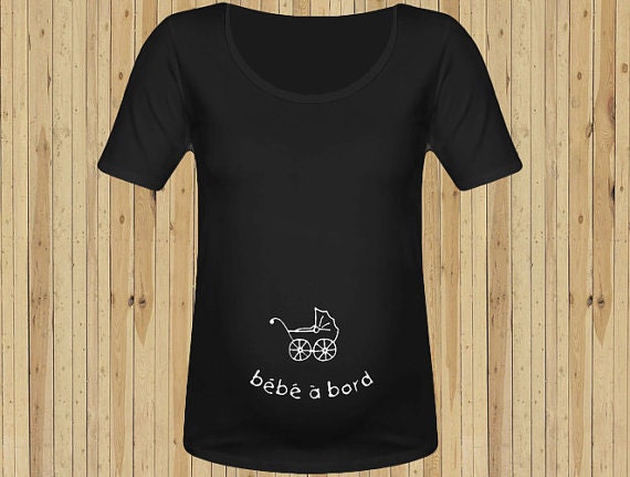 baby on board Maternity t shirt top tee tshirt by Piano2015