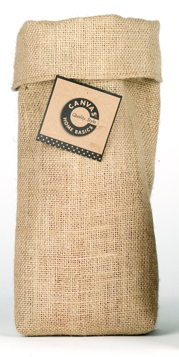 Burlap Saggy Baggy burlap bag gift bag bridesmaid by