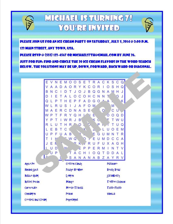 view printable ice cream word search images printables collection