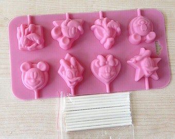 Moule en silicone Mickey Mouse DISNEY moule à gâteaux 6 têtes 27 cm