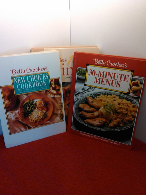 Betty Crocker's cookbooks set of 3