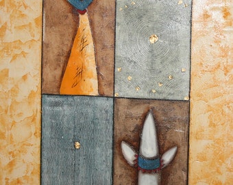 Contemporary European art abstract oil painting