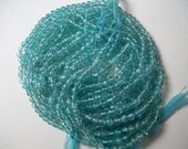 Top quality 3.5 mm Natural BLUE APATITE 14 inch AAA Quality plain smooth balls strand...
