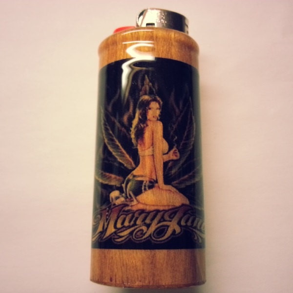 Mary Jane Lighter Case Weed Marijuana Ganja Hemp Lighter