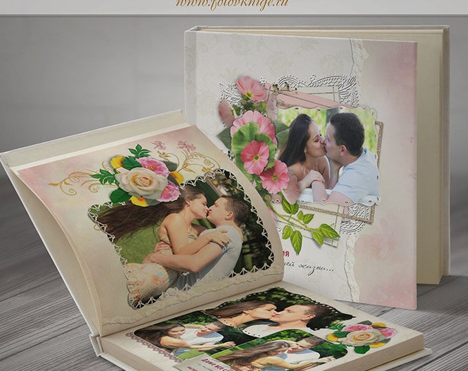 PHOTOBOOK - Memories- photo books in scrapbooking style - Photoshop Templates for Photographers. 12x12 Photo Book/Album Template