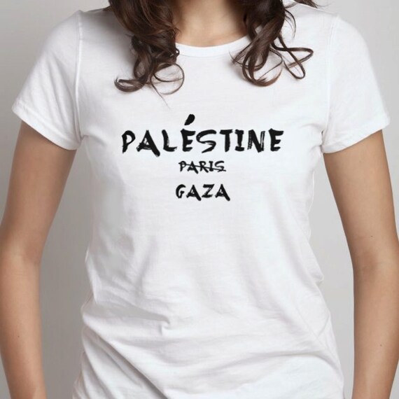 palestine gaza printed white s t shirt palestine gaza printed white s t shirt