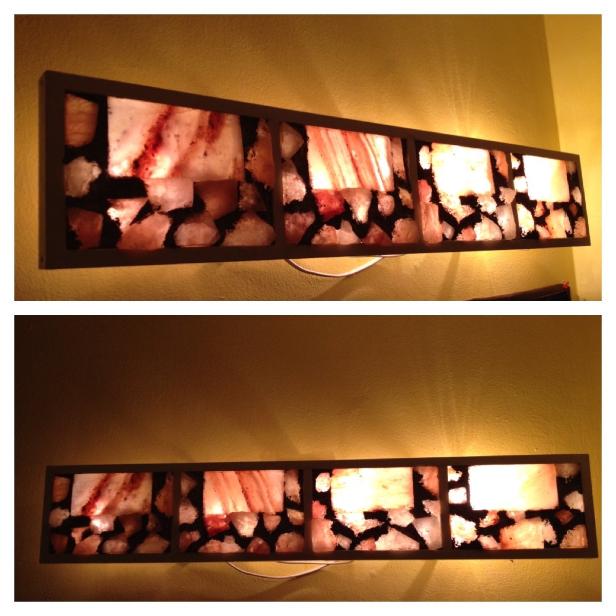 Himalayan Salt Wall Light by ALIBABA420 on Etsy