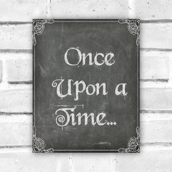 printable decor download wall Time Upon  similar Once to Items Print  Fairytale a