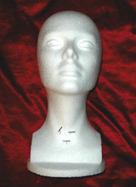 Styrofoam wig head wig form wig styling tool by myfaveobsession