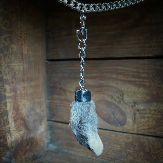 Lucky Silver Rabbit Foot Charm