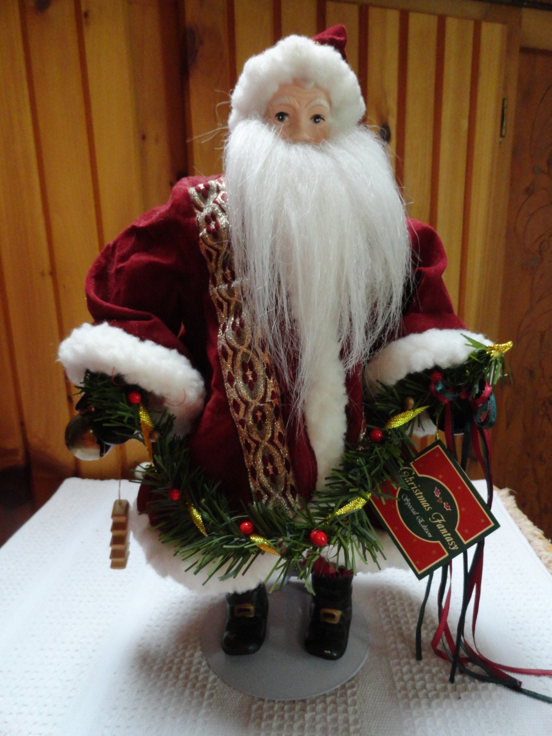 13 inch porcelain santa doll from 1993