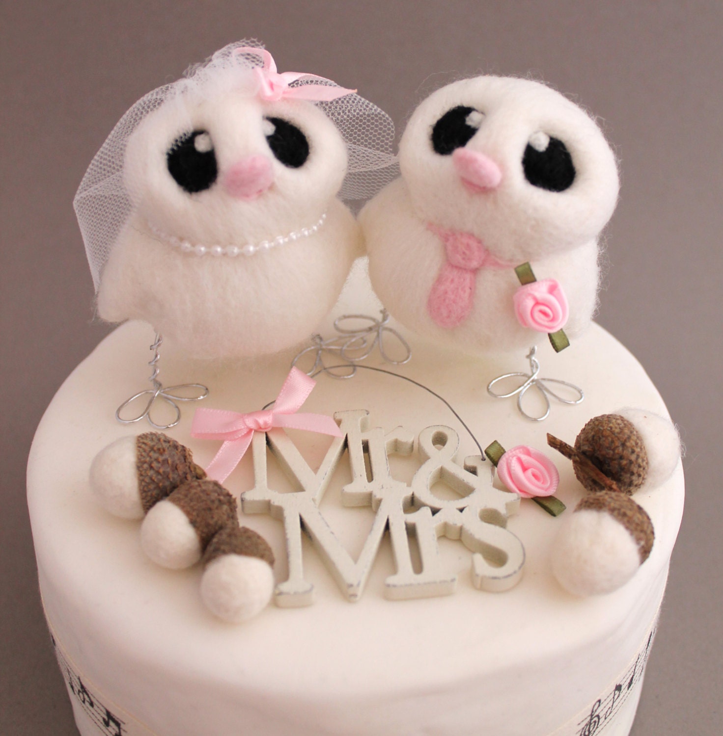 Custom Bird Wedding Cake Topper Bride And Groom Choose Your