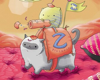 10x10 in. print - "The Battle of Pillopia"