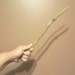 Witch Wand Pagan Wizard Witch Wicca Oak Wood "Moonantler"OOAK