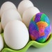 Pastel Rainbow Easter Egg in Polymer Clay Filigree (Medium) IN STOCK