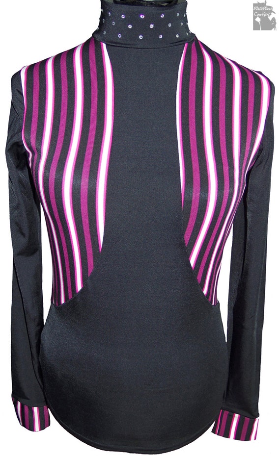 Items similar to Western show slinky, stripe mock vest, horse show