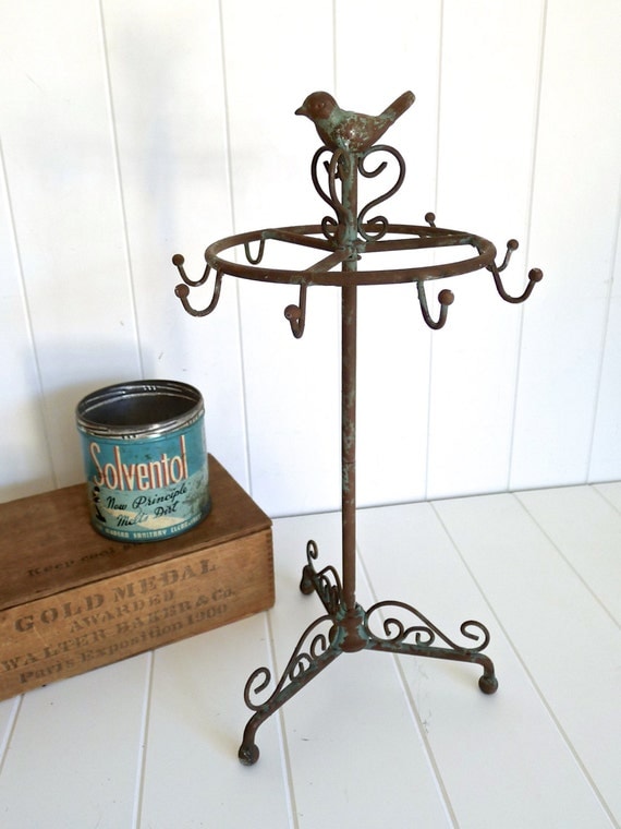 Items similar to Lyla Bird Jewelry Stand Tree with 9