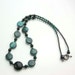Green Malachite Necklace- Malachite and Black Onyx Gemstone Necklace- Go Eagles!