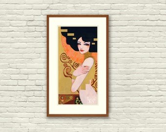 Klimt's Adele by Leilani Joy 5.5"x11" Fine Art Print