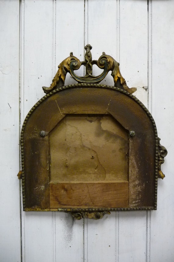Antique Frame salvage Wood Architectural Mirror Ornate
