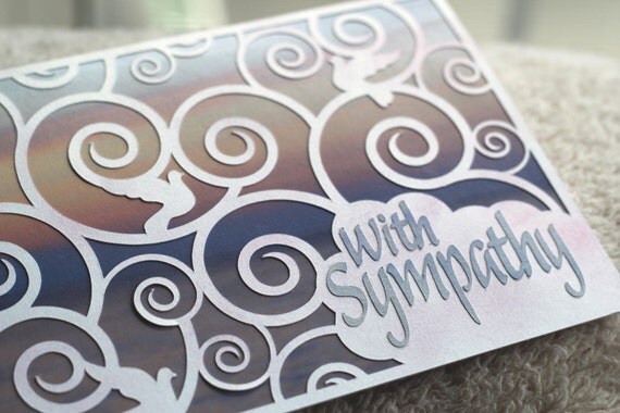 SVG/PNG/JPG Digital Cut File Sympathy card with background