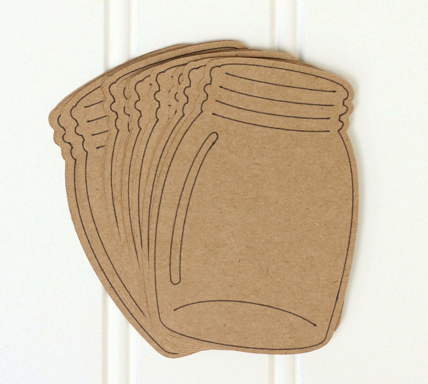 10 Die Cut Rustic Mason Jar Gift Tags / by KatieDarlingPaperCo