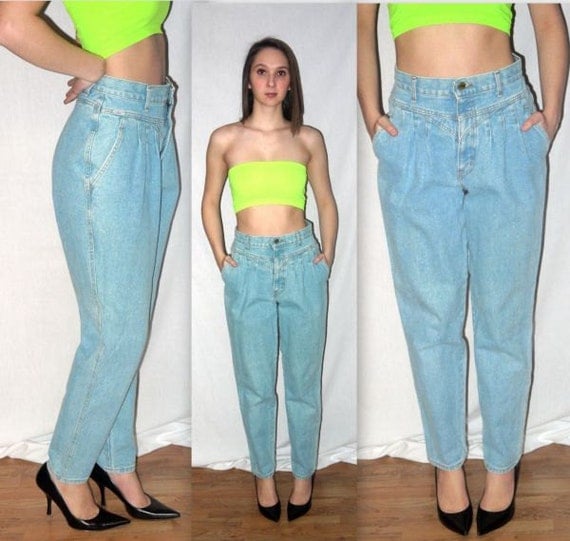 Sassy .. vintage 80s pleated baggy jeans / by StellAdoraVintage