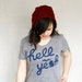 Large Womens Hell Yeah Michigan Shirt
