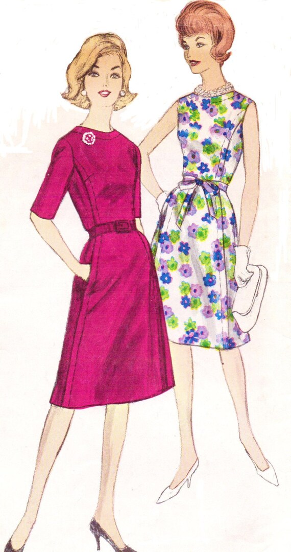 vogue dress new patterns Womens Sewing One Summer Vogue Size Pattern 1960s Piece 16 5645 Dress