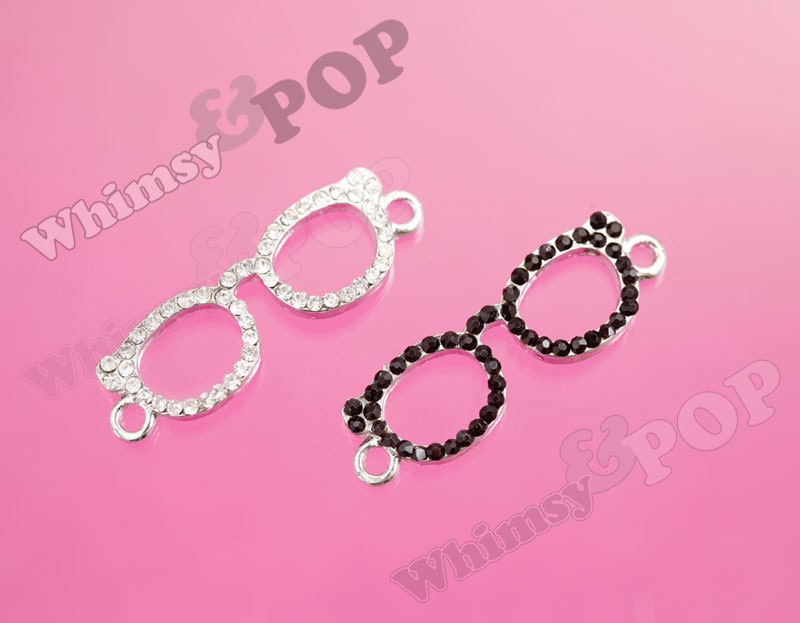 1 Eyeglass Charms Nerd Glasses Glasses Charms 38mm x