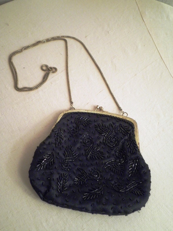 formal black purse