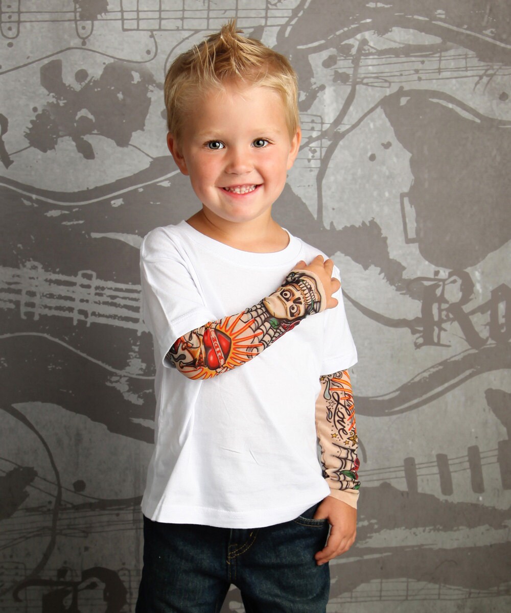 Tattoo sleeve Baby tattoo Fake tattoo Fun boys clothes