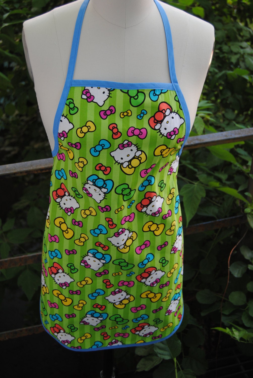 Green Hello Kitty adult Apron